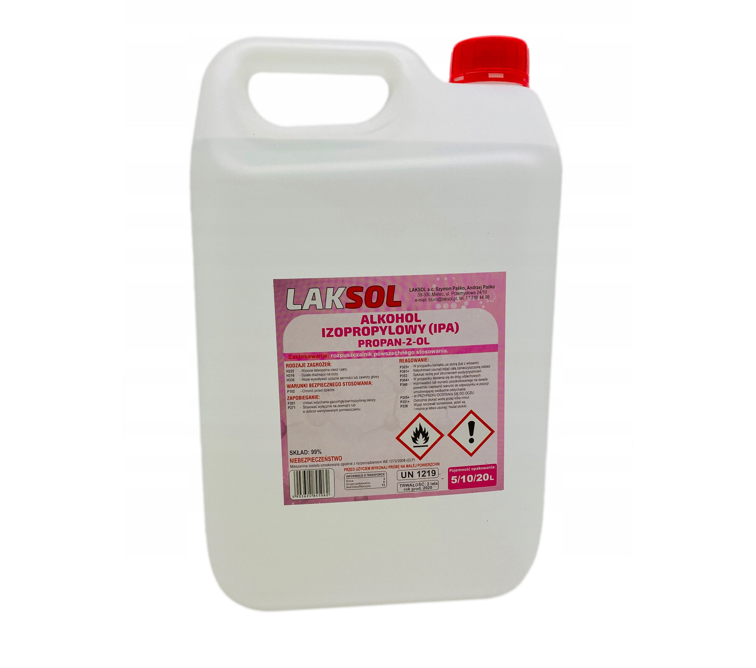 hkl-scaled-1.jpg Alkohol izopropylowy IPA Laksol 20L - obrazek 1